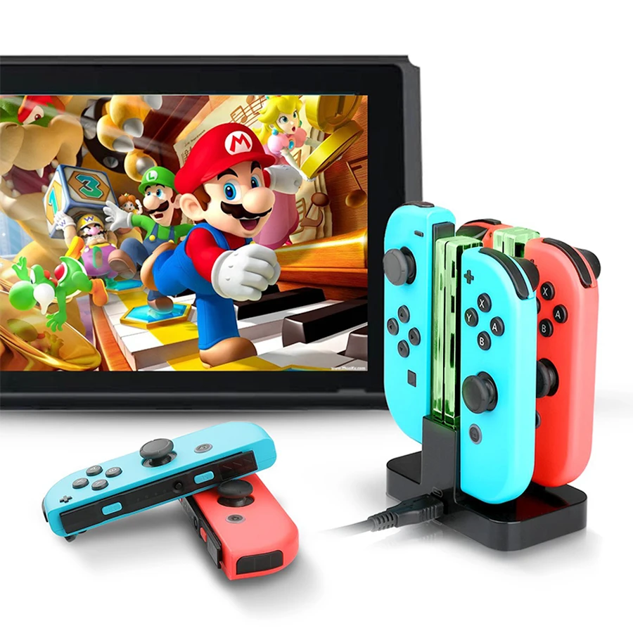 Контроллер Nintendo s Swicth Joycon зарядная док станция для геймпад со светодиодной