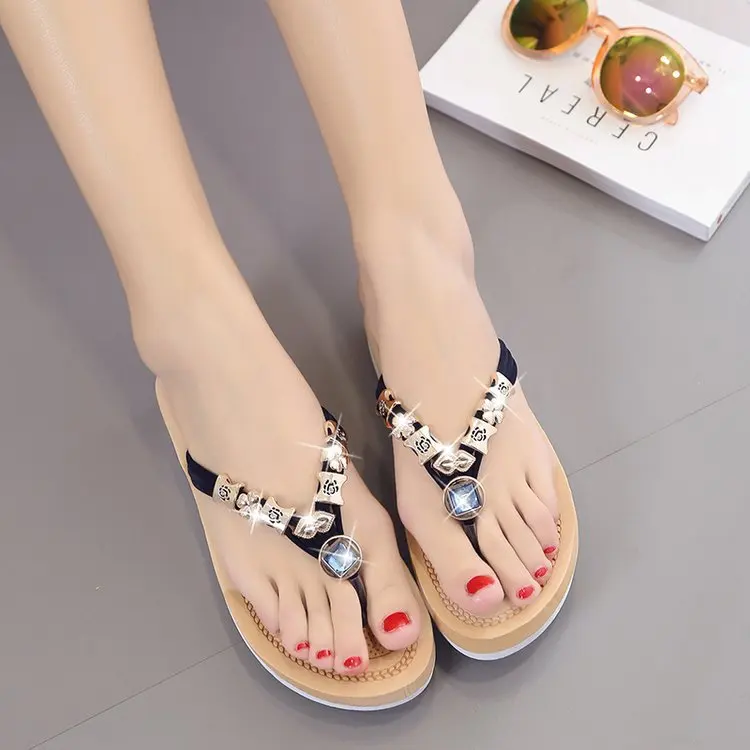 New Arrival Women Sandals Summer Fashion Flip Flops Female Sandals Flat ...