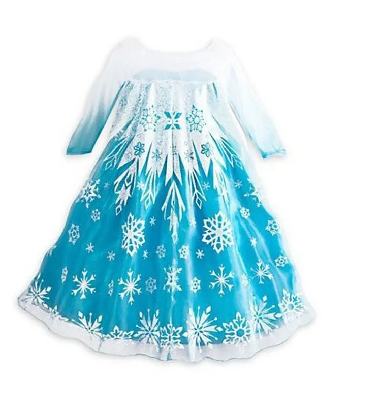 Летнее модное платье Эльзы и Анны для девочек, детская одежда, нарядные платья принцессы Золушки для девочек, одежда для маленьких детей