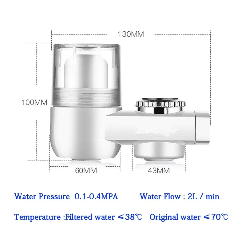 3pcs Filters Faucet Water Puridiers Household Pre-Filtration Water Softener For Home Ceramic Cartridge Filter Faucet WF-01