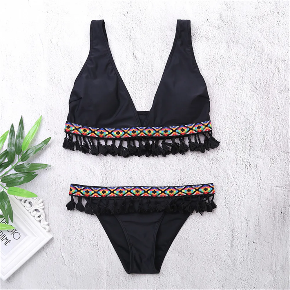 

Swimwear Women 2018 Bikini Set Solid Swimwear for Women Sexy Off Shoulder Swimming Suits Beach Swimwear Women