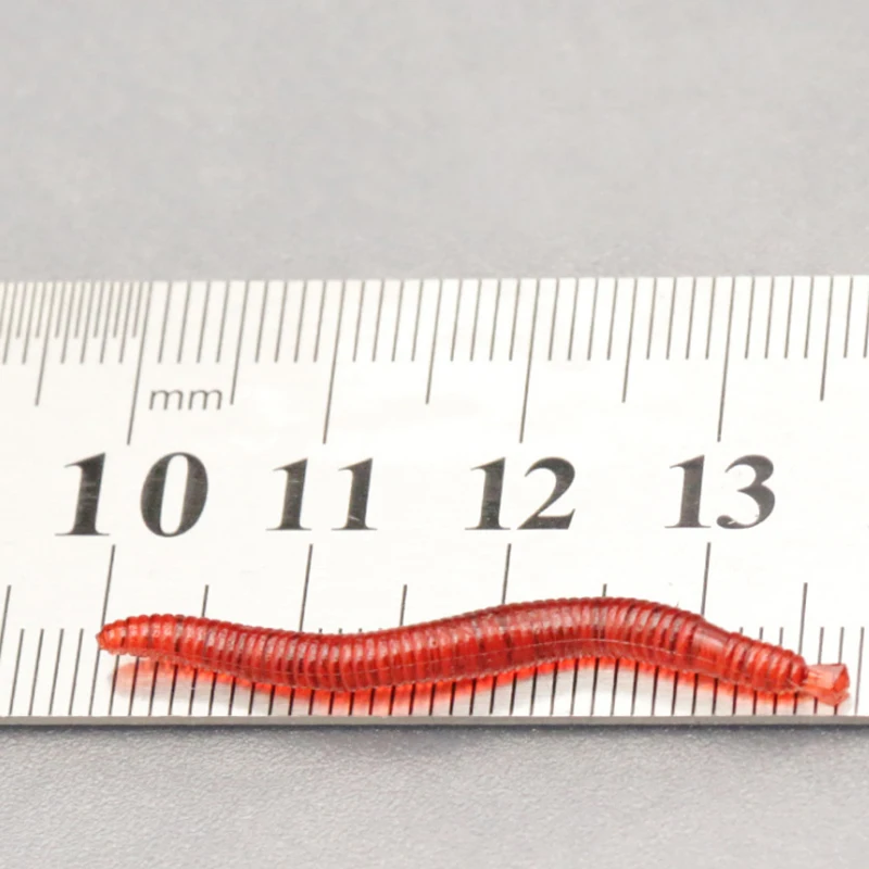 Для отдыха MAN 50 шт. 4 см Мягкая приманка Красные черви EarthWorm рыбалка Приманки