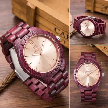 

New Arrive UWOOD ZS-W1001B Luxury Brand Fashion Wood Watch men Analog Quartz Movement Male Wristwatches Relogio Feminino Relojes