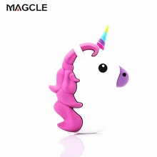 Real 1800mah Unicorn powerbank Cute Portable Emoji Power Bank Charger Cartoon USB Battery Bateria For Iphone 7 samsung Note 7