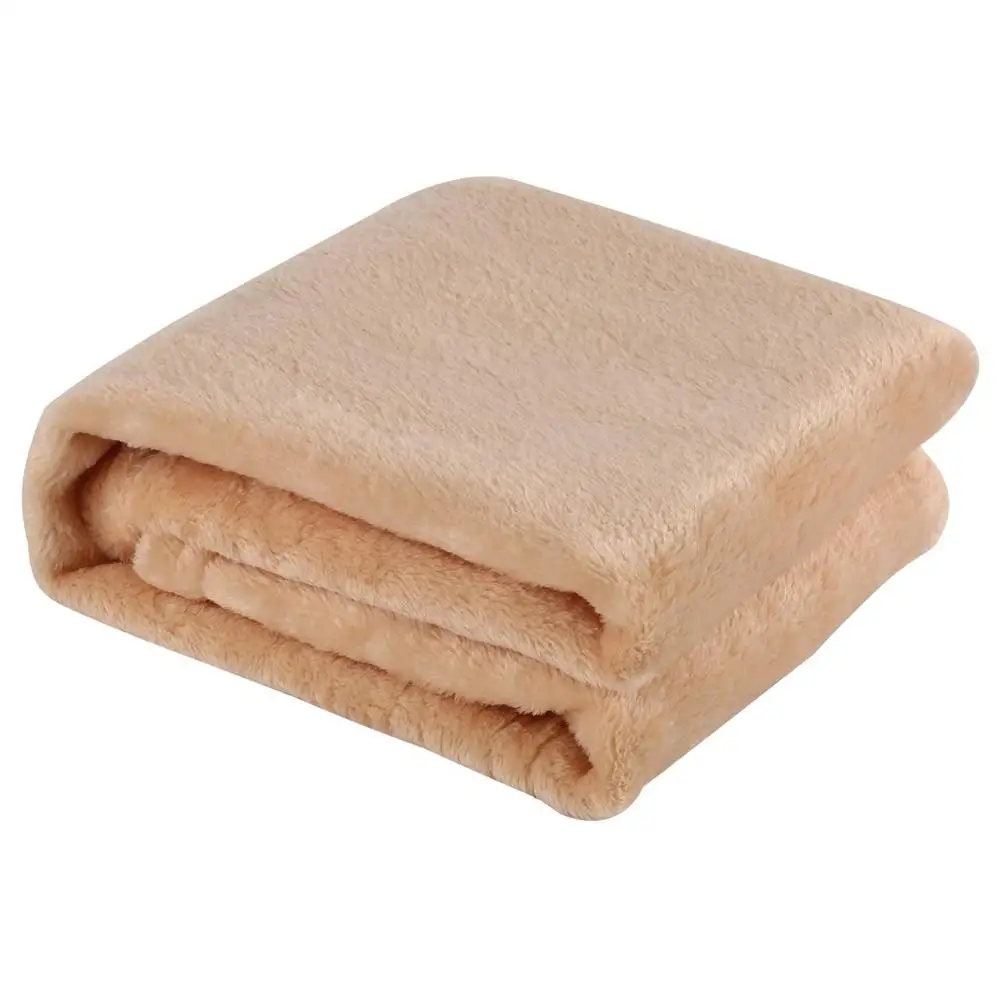 

Solid Color Blanket Coral Fleece Comfortable Sleeping Home Bed Sofa Blanket