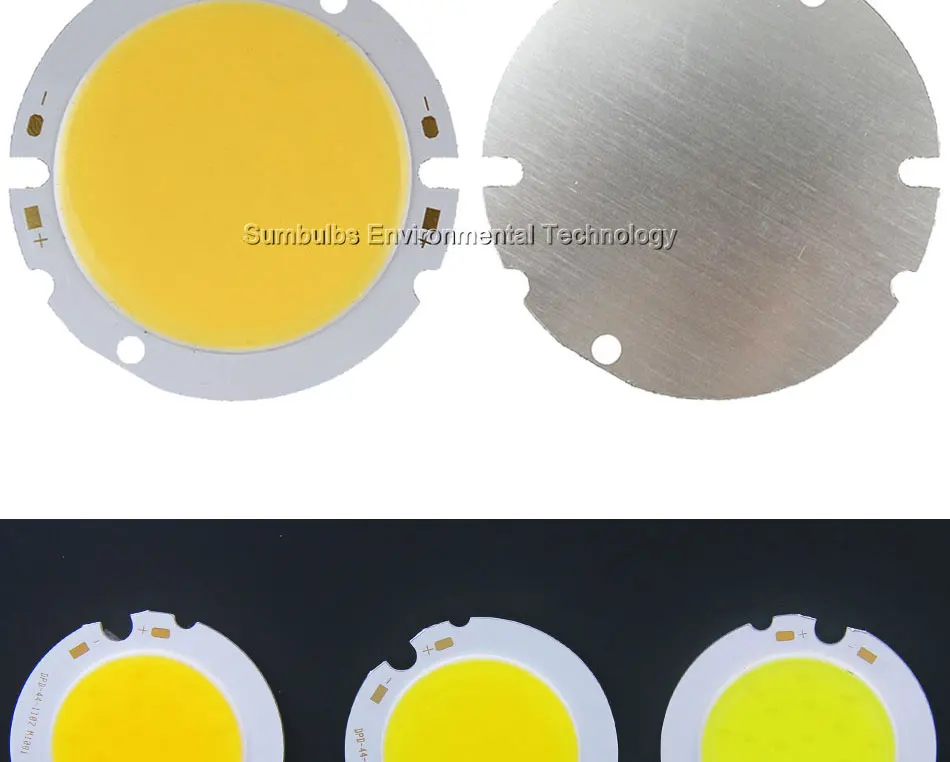 10W 15W 20W 25W 30W Rounded COB LED Chip On Board Light Source Warm Natural Cold White 44MM Circular LED Lamp DC 30V 33V (3)