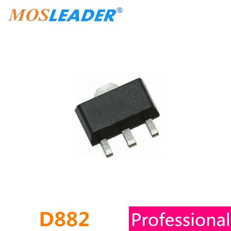 

SMD D882 2SD882 SOT89 1000PCS 1 Reel 40V 1.5A 3A NPN High quality