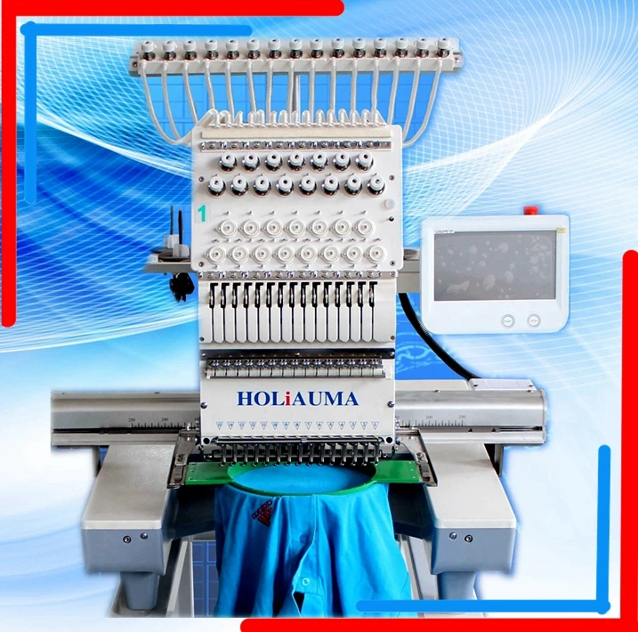 

1 head 15 needle garment t-shirt cap computer embroidery machine price
