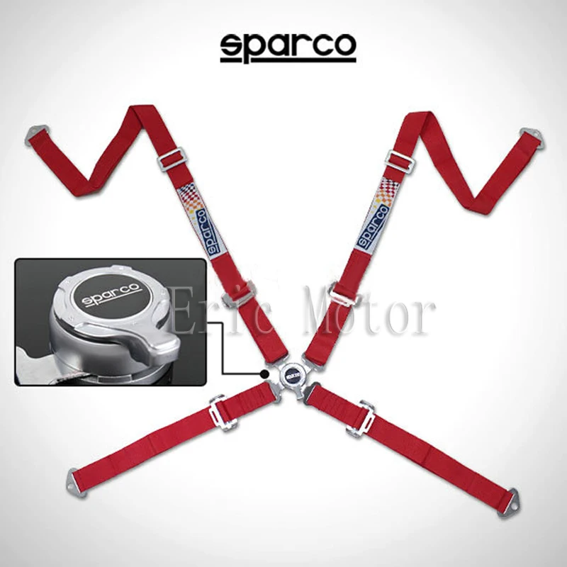 Free shipping 2'' 4 Point Cam Lock Harness Seat Belt car seat, four