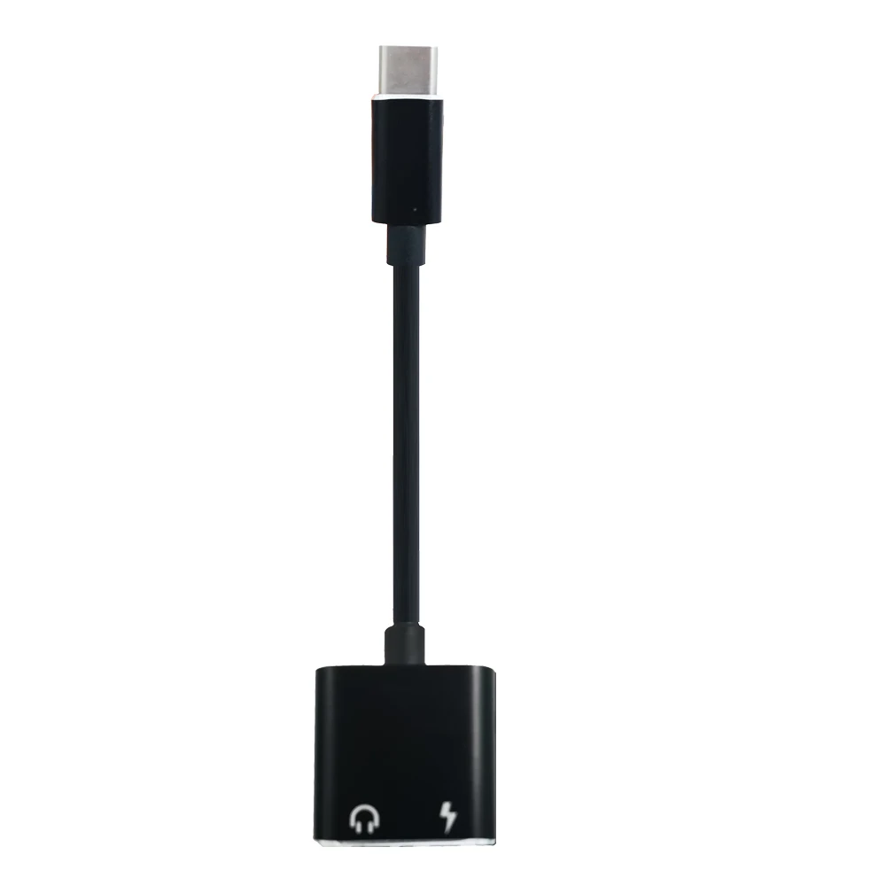 

2 in1 USB Type C to 3.5mm Headphone Jack Cable Type-C Aux Audio Cable