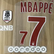 2018 2019 PSG HOME MBAPPE 7 набор + Ligue 1 патч OOREDOO #7 nameset|Заплатки|