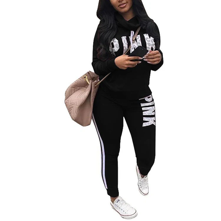 New 2019 Two Piece Set Sportswear Plus Size Sweatshirt Set Women Suit Tracksuit Women Autumn Winter High Neck Conjunto Feminino New 2019 Two Piece Set Sportswear Plus Size Sweatshirt Set Women Suit Tracksuit Women Autumn Winter High Neck Conjunto Feminino