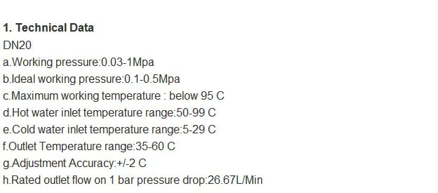 3/"(DN20) латунный Солнечный термостатический нагреватель воды смесительный клапан