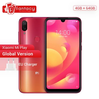 

Global Version Xiaomi Mi Play 4GB 64GB 5.84'' FHD Display MTK Helio P35 Octa Core AI Face 12MP Dual Cameras CE OTA Mobile Phone