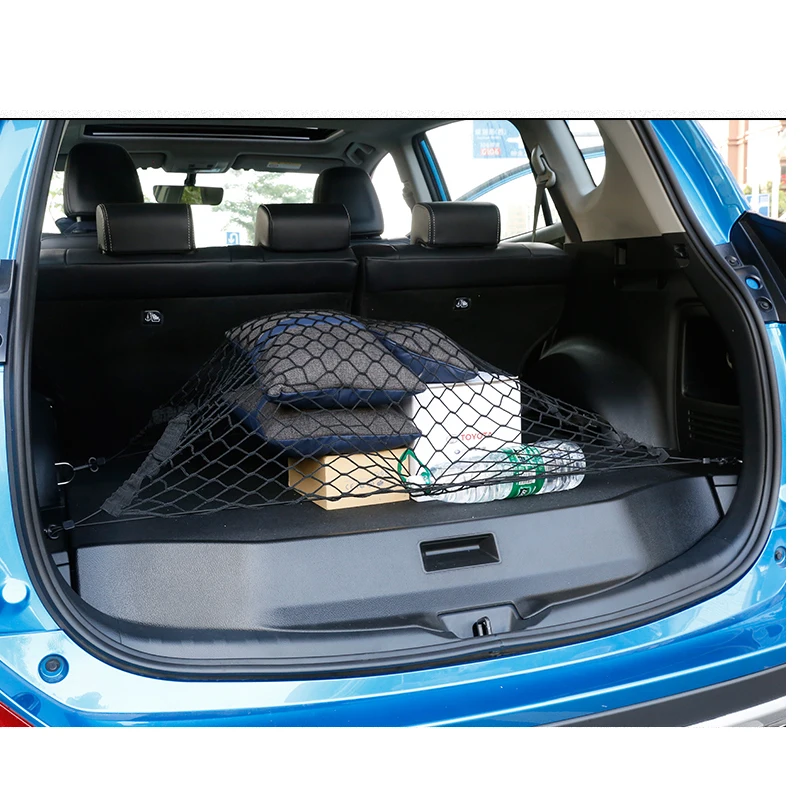 Универсальная Сетчатая Сумка для хранения на заднем сиденье автомобиля 90 см* 65 см, автомобильный держатель для багажа, карманная наклейка, органайзер для багажника