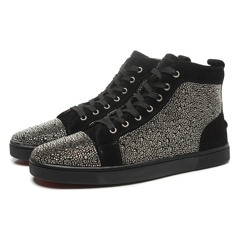 

Luxury Brand Rhinstone Mens Loafers High Top Summer Trainers Ultra Boosts Zapatillas Deportivas Hombre Breathable Casual Shoes