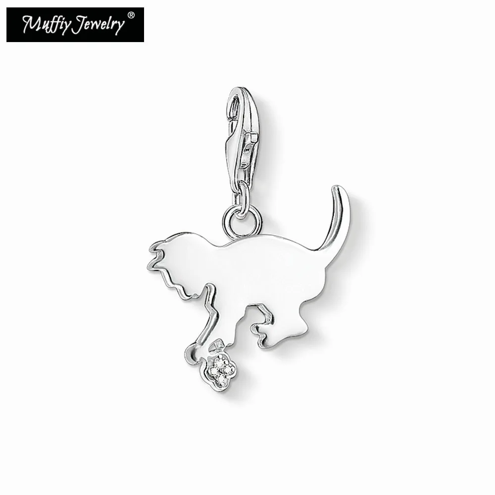 

Small Cat Kitten Charm,Europe Style Muffiy Club Fine Fashion Jewelry For Women,2019 Cute Gift In Silver Fit Bag,Super Deals