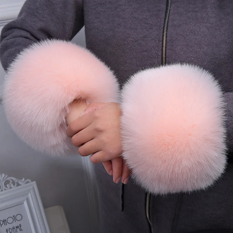 MIARA.L arm warmers sleeve cuff bracelet wristbands faux fur hand ring sleeve fox fur for female in winter free shipping MIARA.L arm warmers sleeve cuff bracelet wristbands faux fur hand ring sleeve fox fur for female in winter free shipping