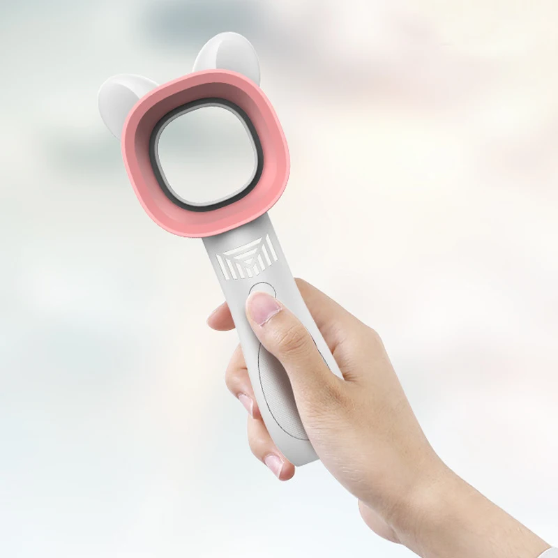 Mini handheld Bladeless Fan Air Cooler USB Rechargeable With LED Ligth Display Portable Ventilator Personal Fan Outdoor Travel (1)