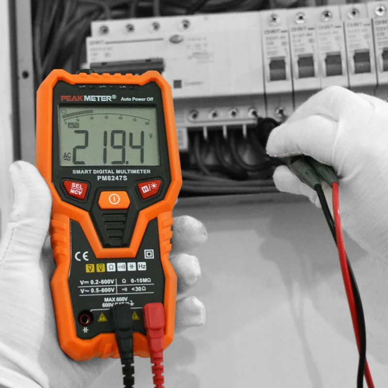 Цифровой мультиметр PEAKMETER PM8248S зажим для мультиметров измеритель емкости тестер