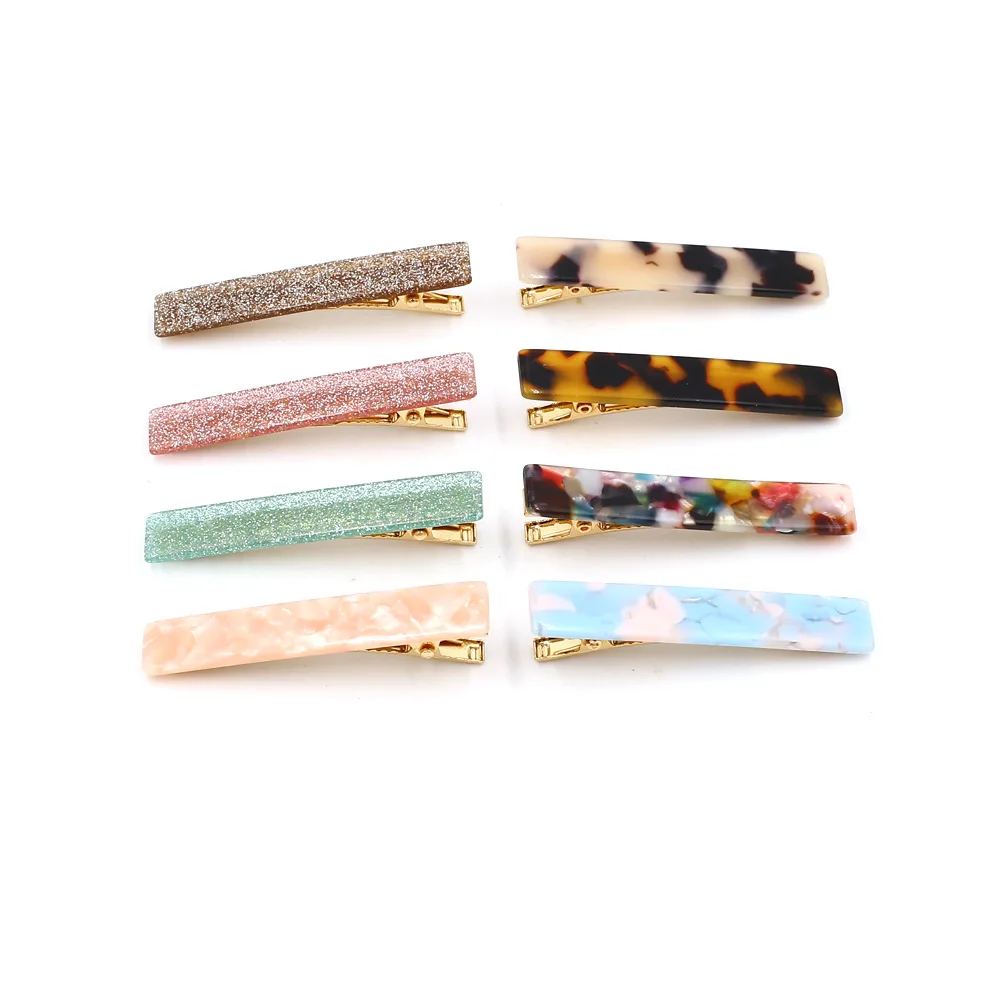 Женские акриловые леопардовые заколки LEADERBEADS блестящие для волос девушек
