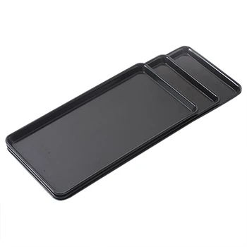 

Plastic Fast Food Tray Restaurant Serving Trays For Tea/Cake Kitchen Bar Dinnerware European Hotel Long Plate Dessert Cake Tra