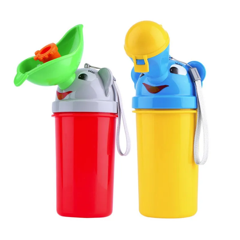 

CYSINCOS Portable Convenient Travel Cute Baby Urinal Kids Potty Car Potty Toilet Vehicular Urinal Traveling Urination Child Pot