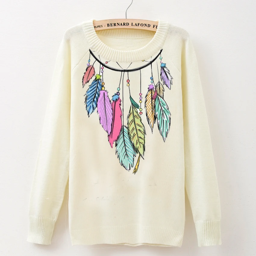 merek 2017new fashion autumn wanita lengan panjang olahraga sweater penangkap mimpi cetak merek 2017new fashion autumn wanita lengan panjang olahraga sweater penangkap mimpi cetak