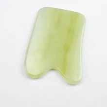 100% Natural light green jade guasha board massage tool facial treatment scraping tool for body health care 100% Natural light green jade guasha board massage tool facial treatment scraping tool for body health care