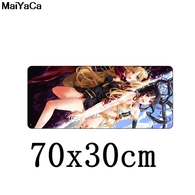 MaiYaCa 70x30 см большой коврик для мыши коврик игровой коврик скоростная модель геймер игровой коврик для мыши для компьютерной игры ноутбука XL PC - Цвет: Lock Edge 30X70cm