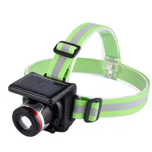 10 шт./лот, яркий светильник, 5 Вт, XPE светодиодный головной светильник на солнечной батарее, перезаряжаемая Регулируемая лампа для охоты, рыбалки, поиска