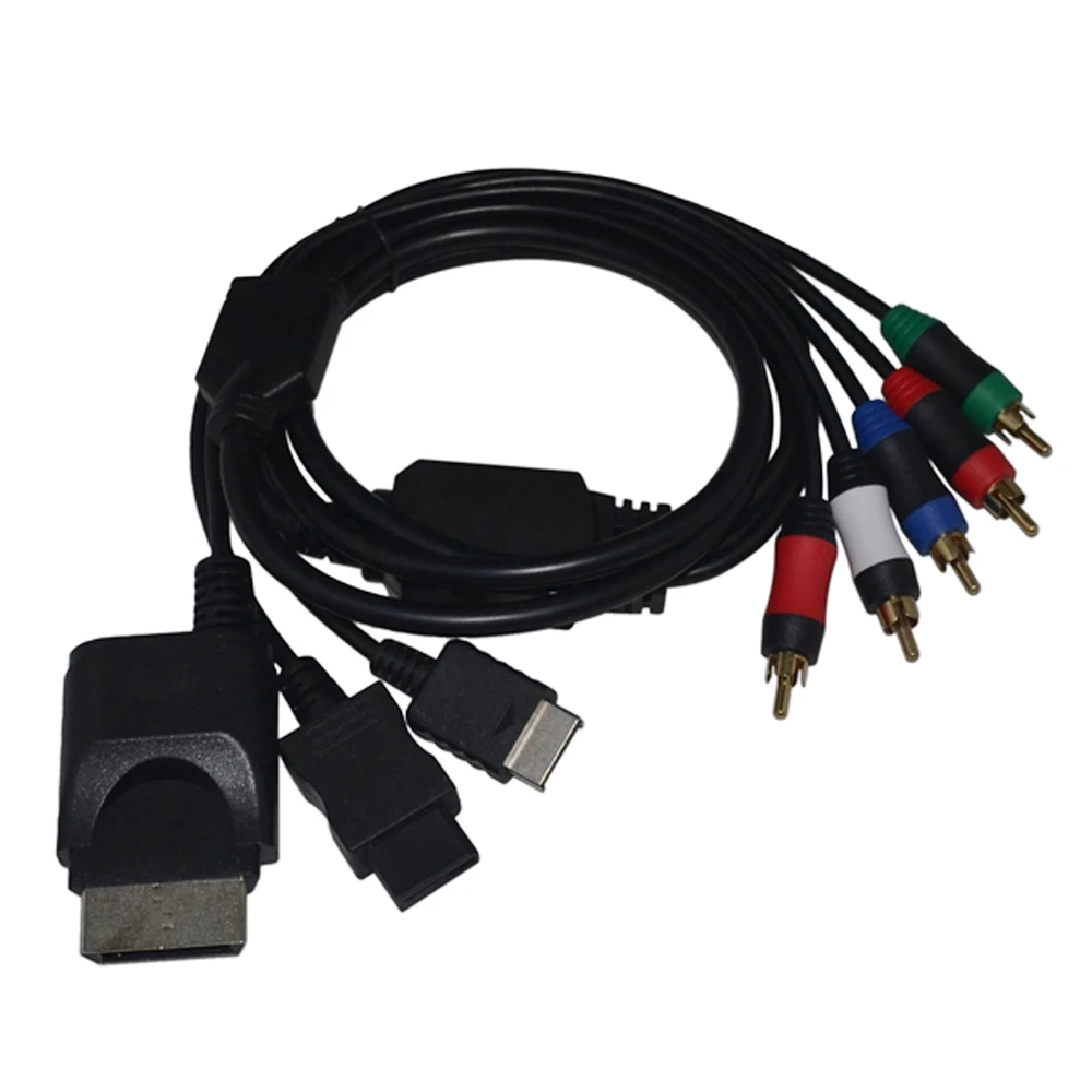 Xunbeifang Компонентный кабель HDTV Аудио Видео AV 5RCA кабель для nintendo wii для PS2/PS3/Xbox360/wii 1,8 m