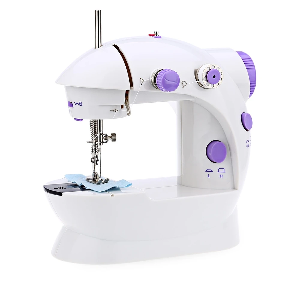 

New Home Tool Portable Double Speed Automatic Thread Mini Sewing Machine with Lighting Lamp and Thread Cutter Sewing Machine