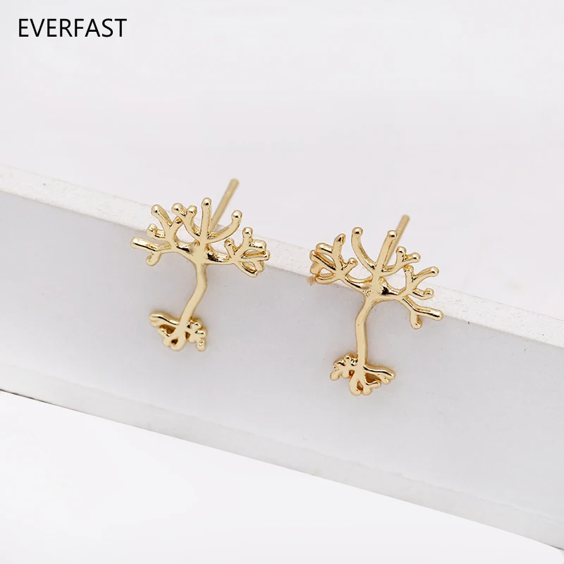 Commercio All'Ingrosso 10 Paia/Lotto Brain Neuron Orecchini Big Tree Root Biology Ear Rings Studs 4 Colori Per Le Donne Ragazze Black Friday Gift