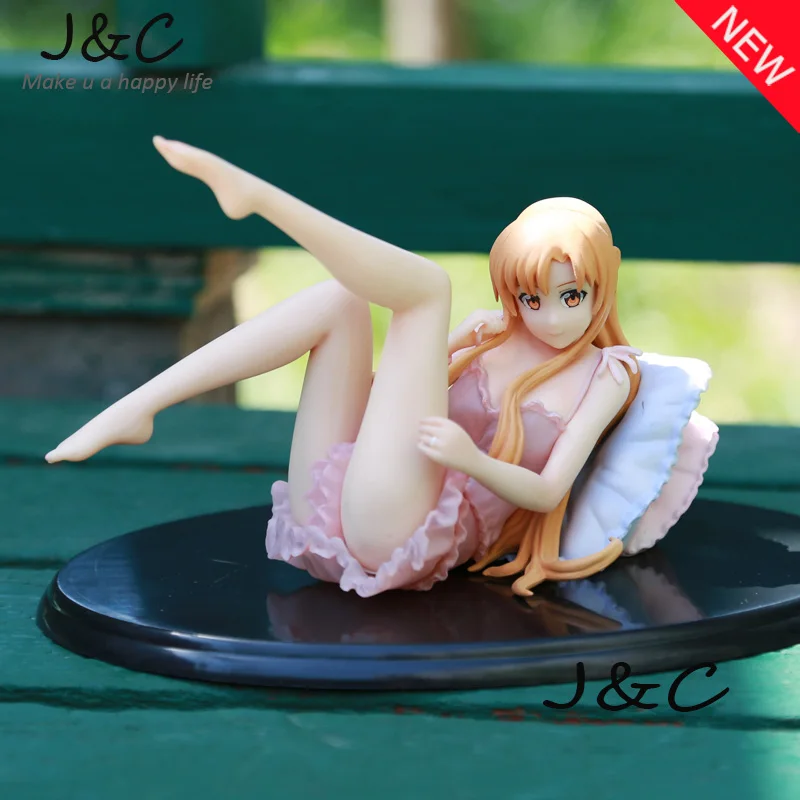 

Free Shipping 22CM Anime Figures Sword Art Online Asuna Beautiful Girl Model Sexy Doll Action Figure Toys Gift