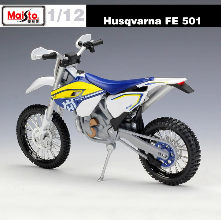 Коллекционная модель автомобиля Husqvarna FE501 Maisto спортивного гоночного мотоцикла 1/12