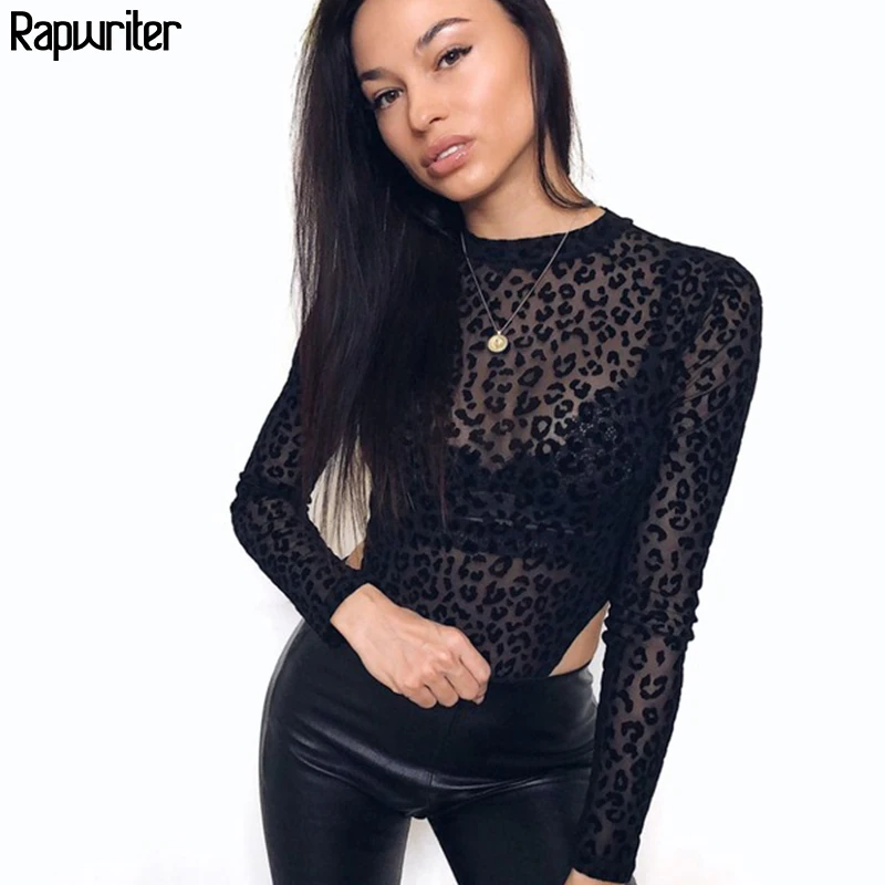 Rapwriter Sexy Perspective Mesh Leopard Bodysuits Women 2020 Summer Stand Collar Long Sleeve Bodycon Sheer Open Crotch Bodysui9 Rapwriter Sexy Perspective Mesh Leopard Bodysuits Women 2020 Summer Stand Collar Long Sleeve Bodycon Sheer Open Crotch Bodysui9