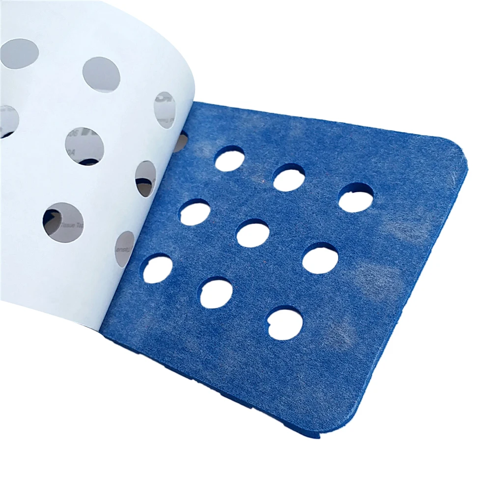 5 Pieces Square Grooved EVA Surfboard Skimboard Longboard SUP Traction Deck Grip Tail Pad Trimmable Sheet Accessories