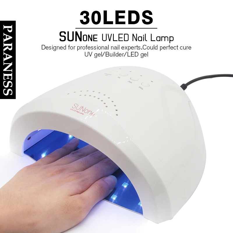 

Paraness Sunone Dryer Polish Machine for Curing Nail Art Tools UV Led Nail Lamp 48W with LCD Timer and Bottom Makeup Nail