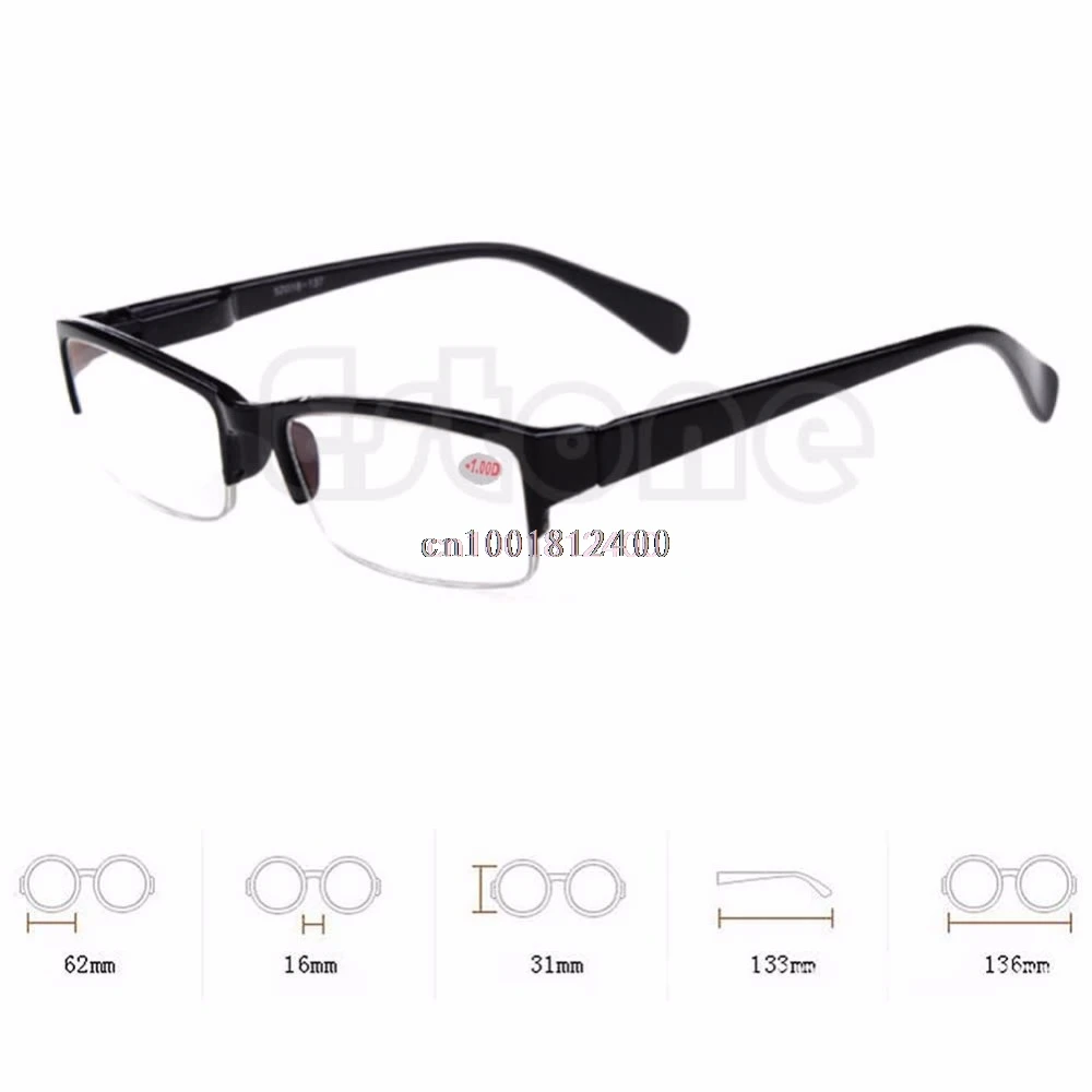 

Myopia Glasses Black Frames Semi-rimless Eyeglass Myopia Glasses -1 -1.5 -2 -2.5 -3 -3.5 -4