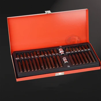 

40 pieces of automobile repair tool spline plum-blossom screwdriver batch assembly kit with hexagonal wrench in star batch sleev