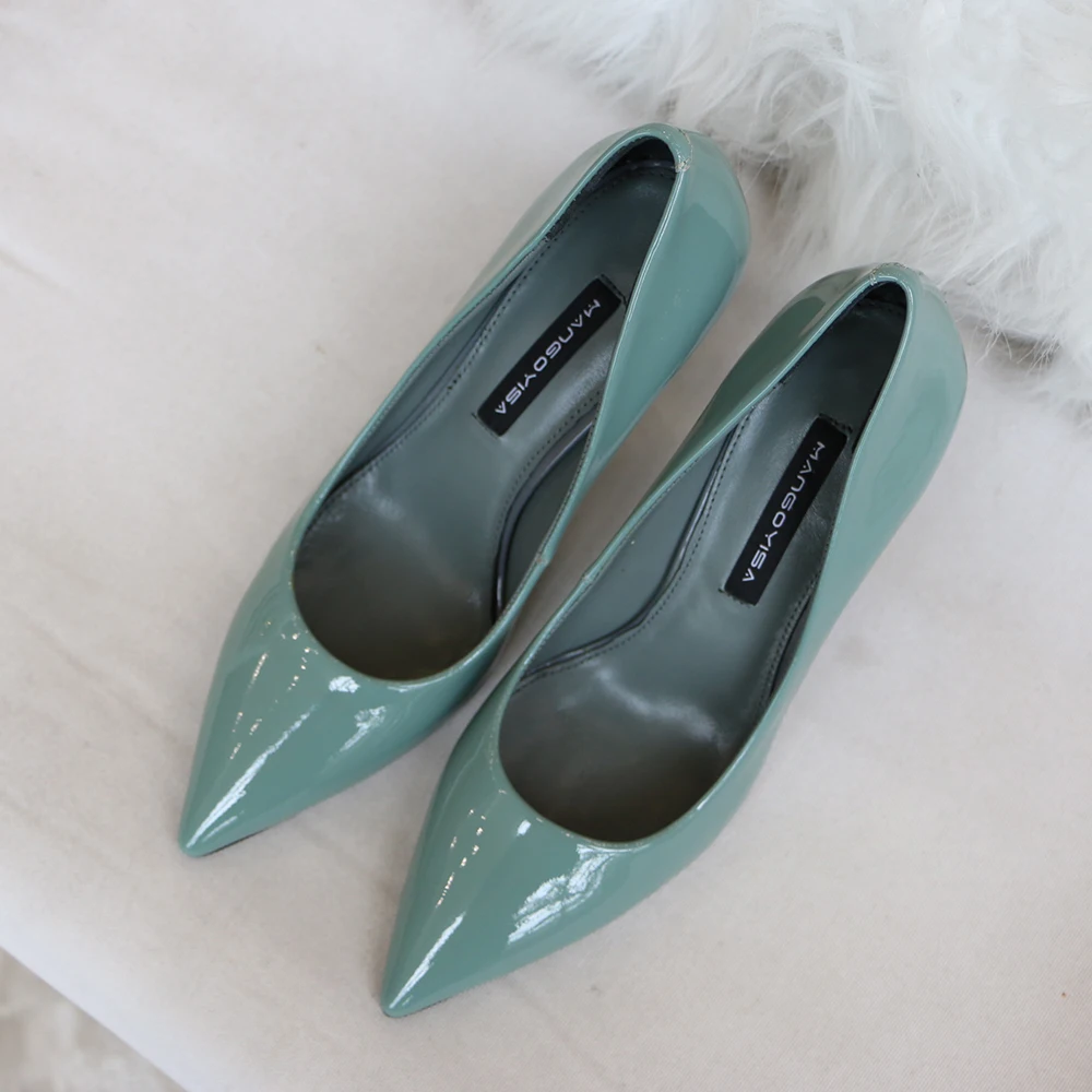 Pointed High Heels/Women's Pumps Are Designed For Elegant Fashion Women To Work And Made Of Genuine Leather 2019 MANGOYISA Pointed High Heels/Women's Pumps Are Designed For Elegant Fashion Women To Work And Made Of Genuine Leather 2019 MANGOYISA