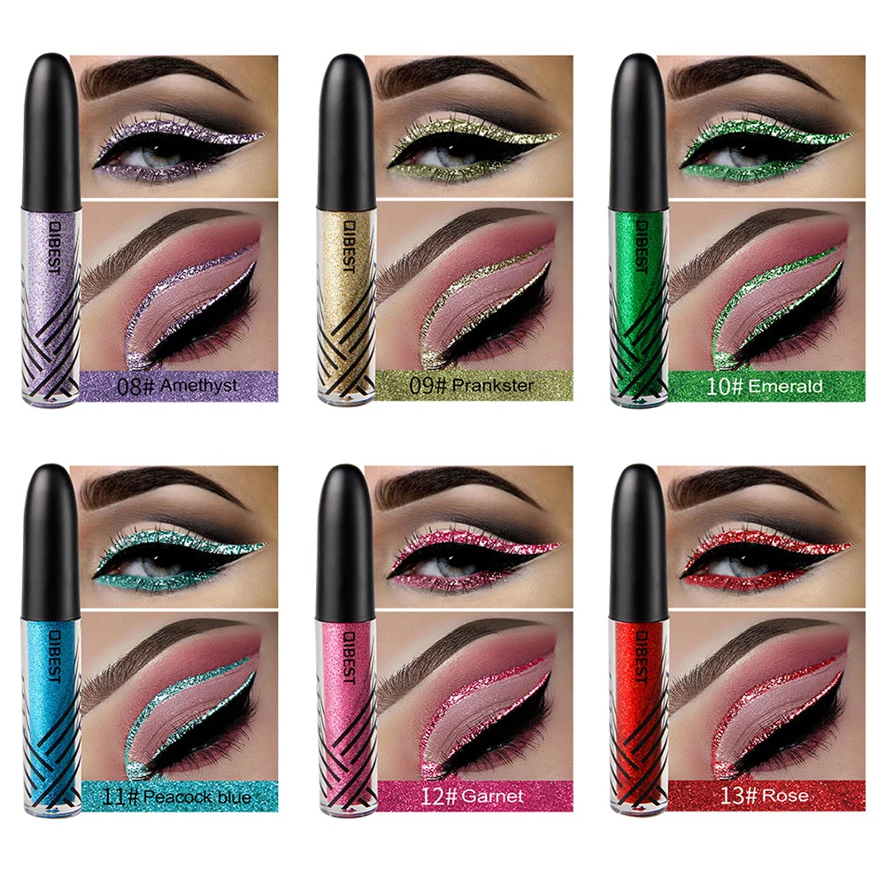 Liquid Glitter Eyeliner Professional Gel Eyeliner Waterproof Makeup set Colorful Eye Liner Pencil Cosmetic Makeup Tools