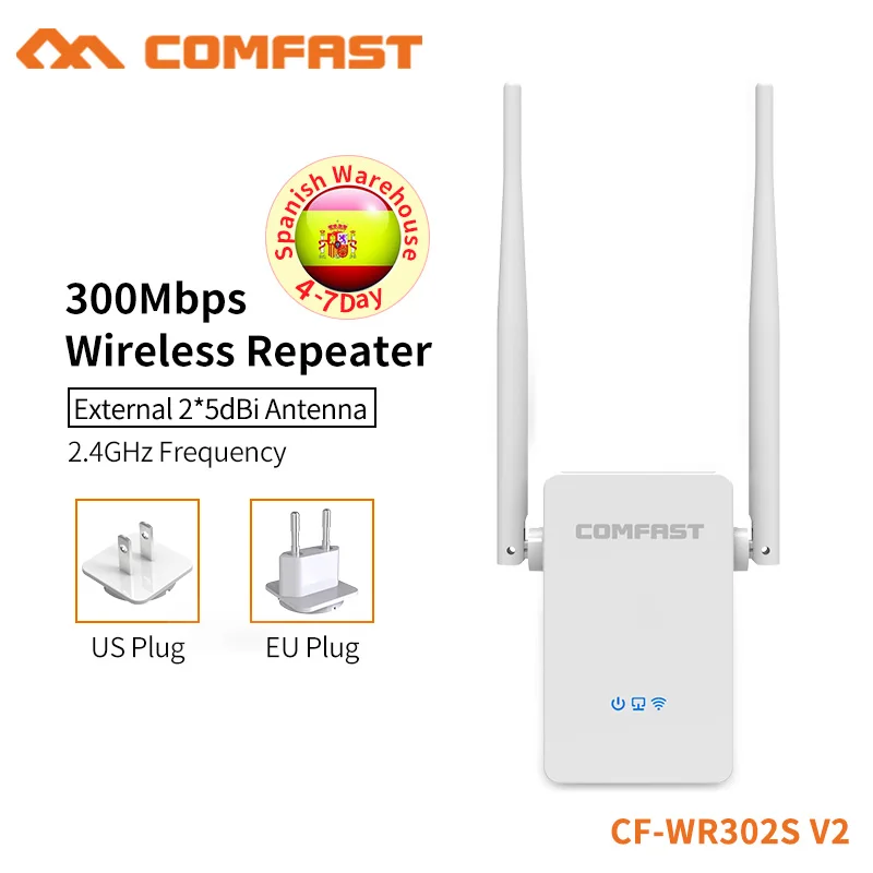 WiFi Range Extender Internet Booster Wireless Signal Repeater Wireless