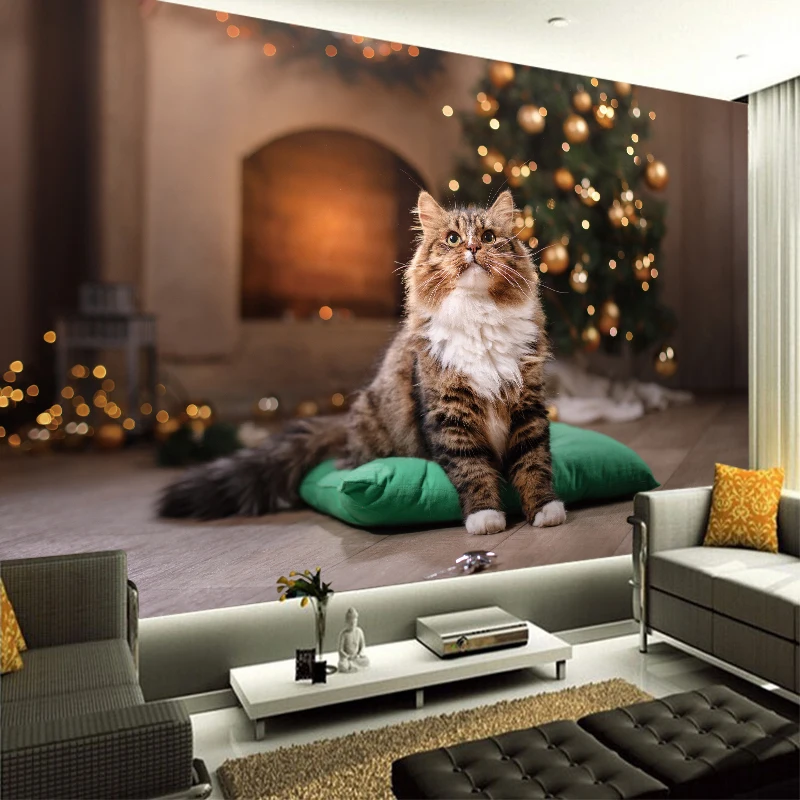 Us 10 76 19 Off Custom Photo Wallpaper Walls Roll Cute Cat Murals Modern Simple Living Room Bedroom Wall Papers Home Decor Painting In Wallpapers