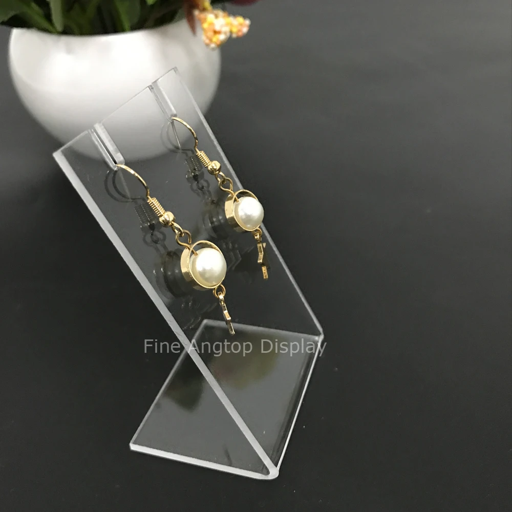 

Lot of 12 Earring Jewelry Display Clear Acrylic Display Stand Organizer Holder Earring