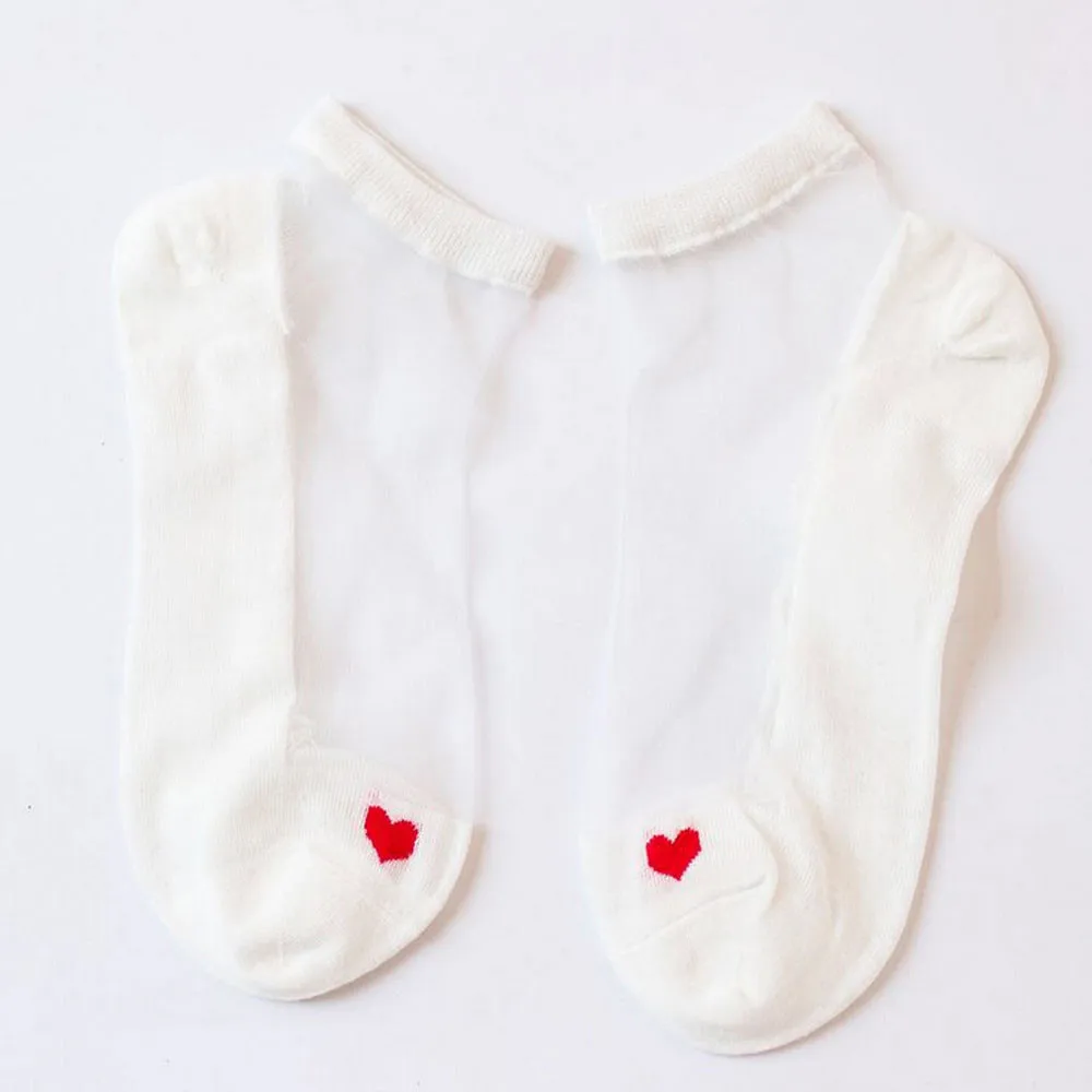 

Chaussettes 2019 New Arrival Fashion Unisex Sock Ultrathin Transparent Beautiful Crystal Lace Elastic Short Socks Freeship #J05
