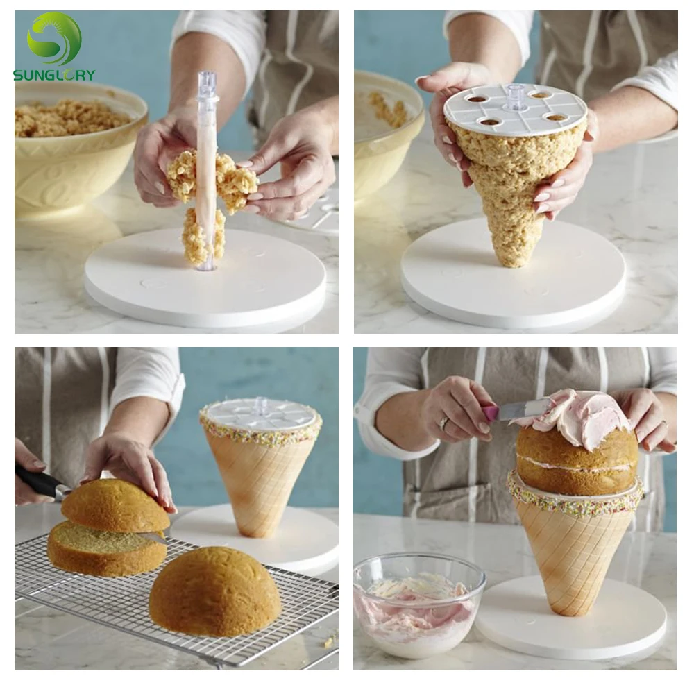 

Tiers And Spheres Cake Frame Kit Anti-Gravity Cake Kit To Make Easy Multi Tiered Cakes Wedding Decoration Cake Stand Baking Tool