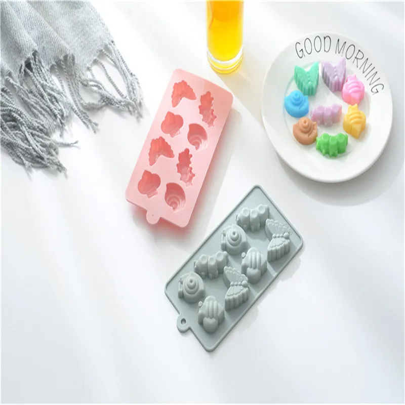 

Snail bee bug shaped silicon mold cake decorating tools 8 holes jelly pudding candy silicone mold uses 100% food grade silicone