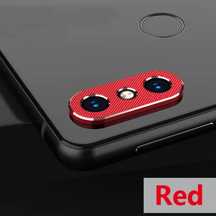 Алюминиевый кольцевой защитный чехол для задней камеры с полным покрытием для Xiaomi Mi8 Mi8 Lite Mix 3 2S MAX 3 защитная задняя крышка для объектива - Цвет: Red